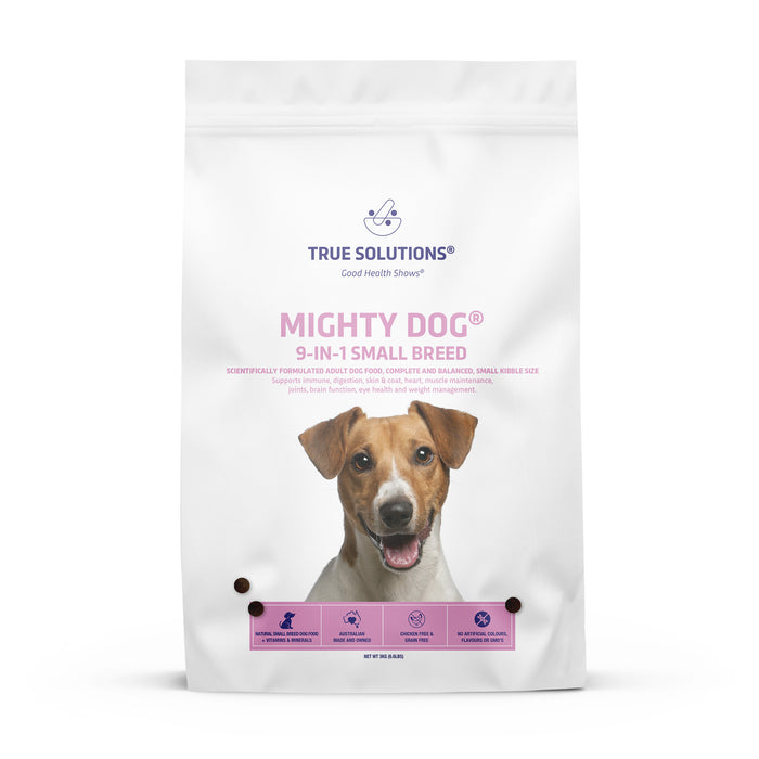 TRUE SOLUTIONS Grain Free Adult Mighty Dog 9-in-1 Small Breed Dry Dog Food