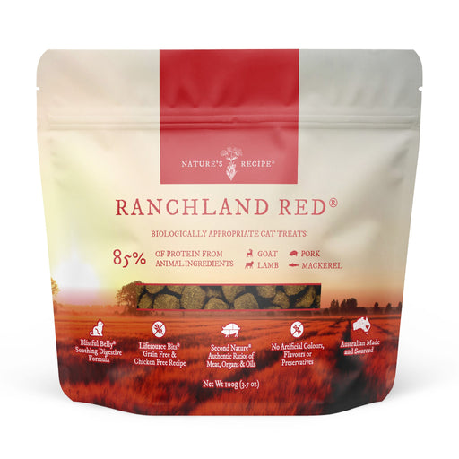 NATURE'S RECIPE Ranchland Red Grain Free Cat Treats 100g