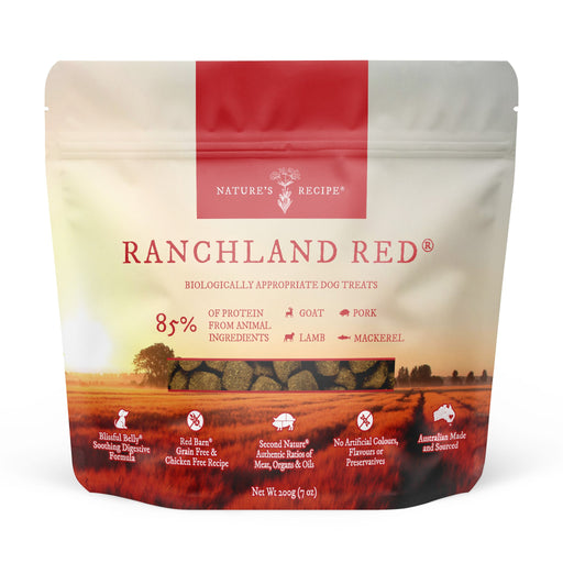 NATURE'S RECIPE Ranchland Red Grain Free Dog Treats 200g