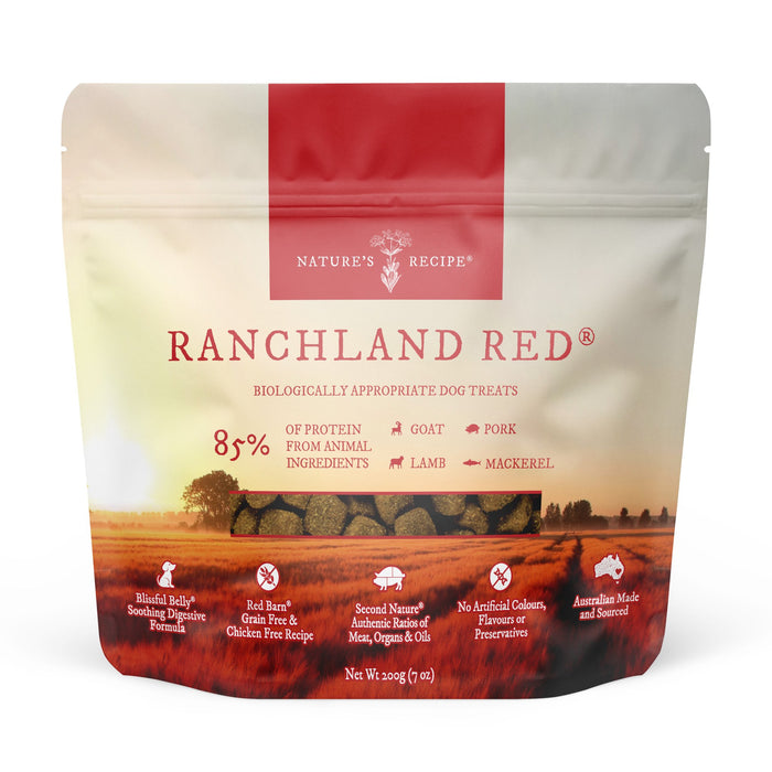 NATURE'S RECIPE Ranchland Red Grain Free Dog Treats 200g