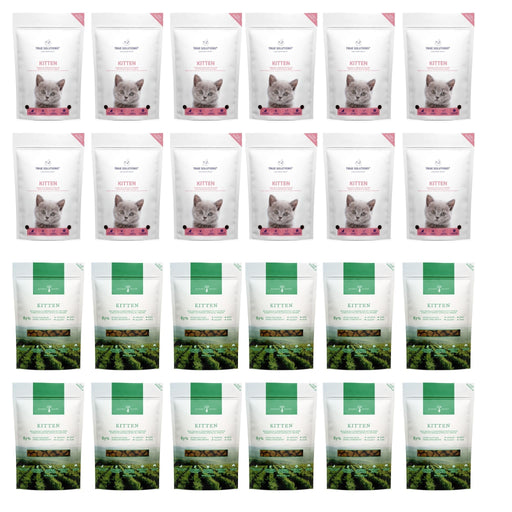 24 x 100g Kitten Samples (True Solutions and Nature's Recipe)