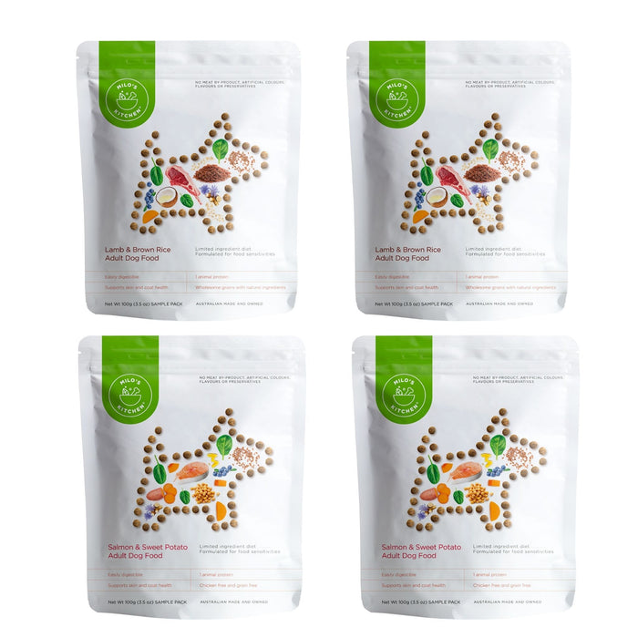 4 x 100g Milo's Kitchen Dog Samples (Mixed)