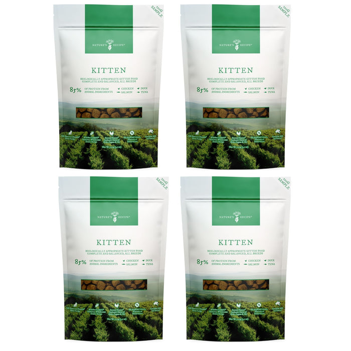 4 x 100g Nature's Recipe Kitten Samples
