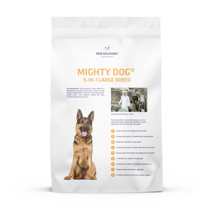 Bundle 2 x True Solutions Grain Free Adult Mighty Dog 9-in-1 Large Breed Dry Dog Food 3kg