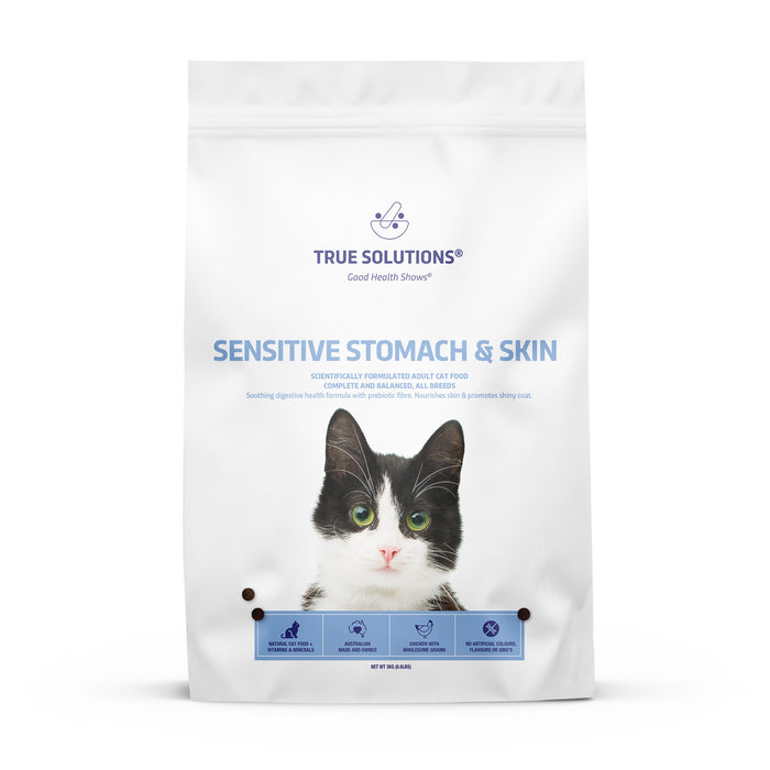 TRUE SOLUTIONS Adult Sensitive Stomach Skin Dry Cat Food 3kg