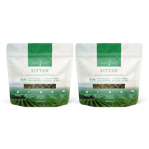Bundle 2 x NATURE'S RECIPE Kitten Cat Treats 100g