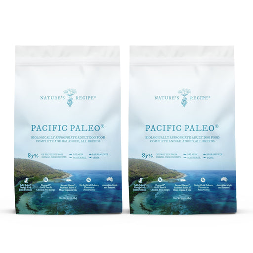 Bundle 2 x NATURE'S RECIPE Grain Free Adult Pacific Paleo Dry Dog Food