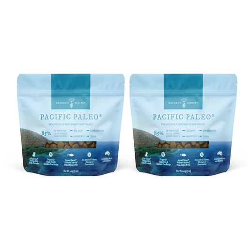 Bundle 2 x NATURE'S RECIPE Pacific Paleo Grain Free Dog Treats 200g